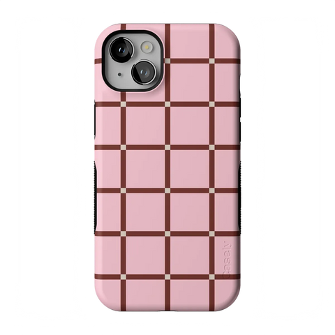 Uptown Gridlock | Pink Checkerboard Case