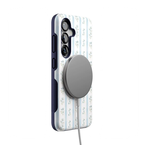 Cottage Stripe | Blue Floral Case