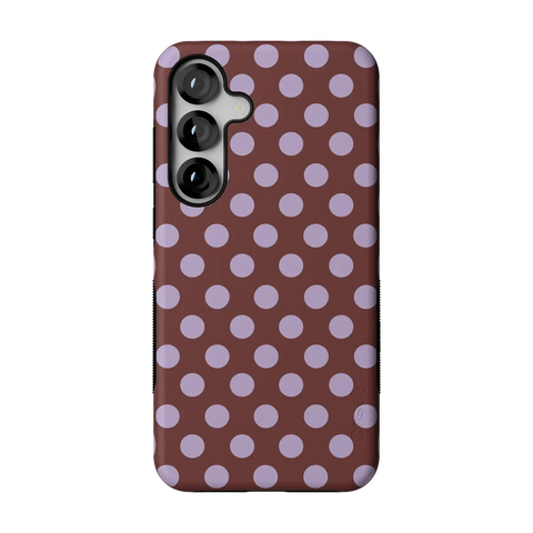 Spotted in SoHo | Burgundy Polka Dot Case