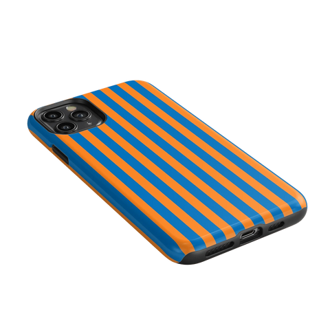 Go New York | Blue & Orange Stripes Case