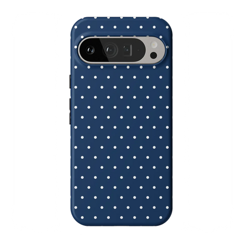 On the Dot | Navy Polka Dot Case