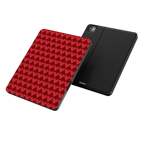 Crazy in Love | Red Hearts iPad Case