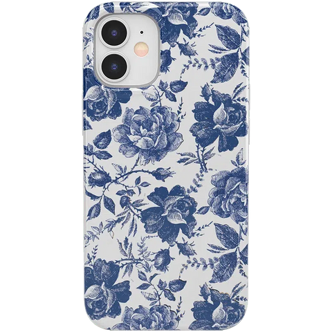 Rose to Fame | Blue & White Rose Floral Case