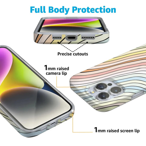 Ride The Wave | Pastel Rainbow Lined Case