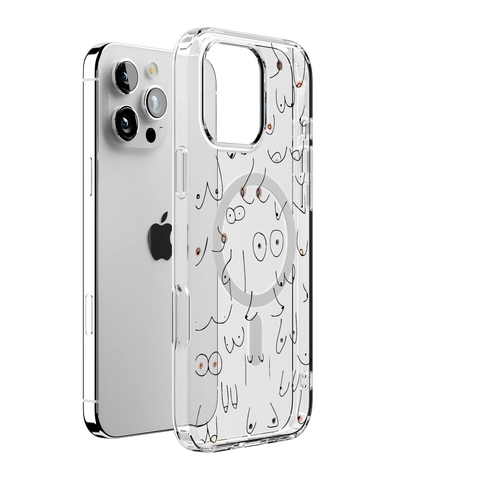 I'm With Her | Black & White Boobs Case