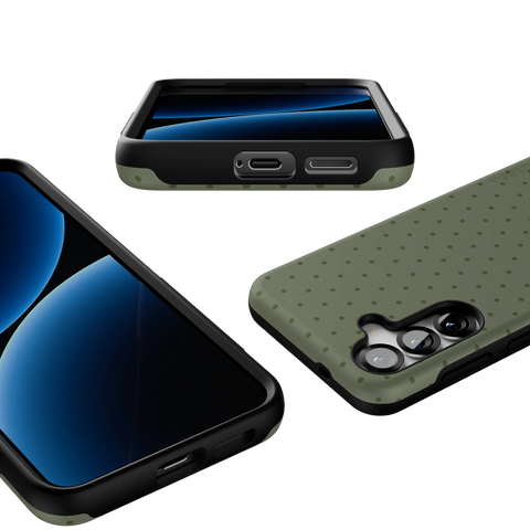 On the Dot | Olive Green Polka Dot Case