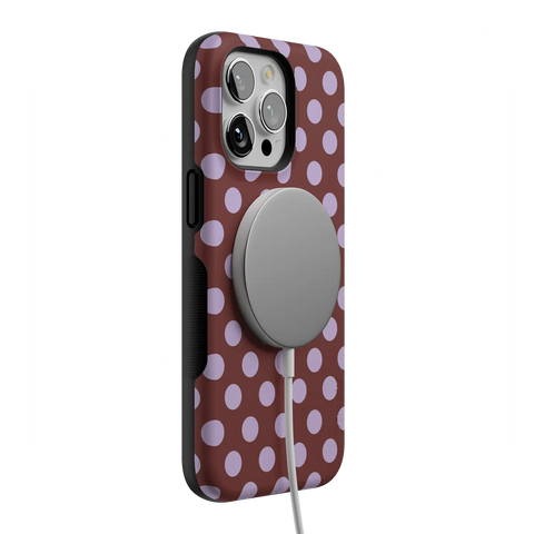 Spotted in SoHo | Burgundy Polka Dot Case