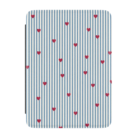 Love Lines | Blue Stripes Kindle Case