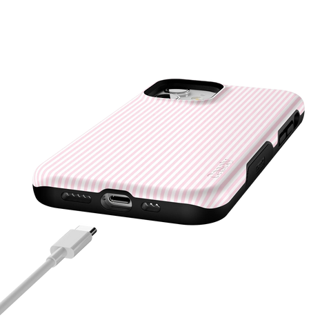 Stripes and the City | Light Pink Pinstripe Case