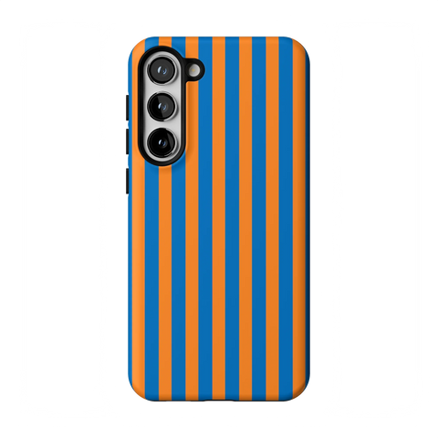 Go New York | Blue & Orange Stripes Case