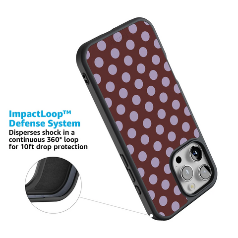 Spotted in SoHo | Burgundy Polka Dot Case