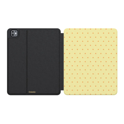 On the Dot | Yellow Polka Dot iPad Case
