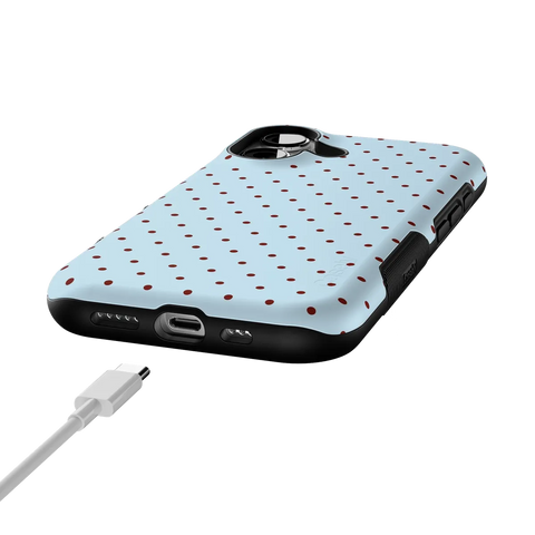 On the Dot | Blue Polka Dot Case
