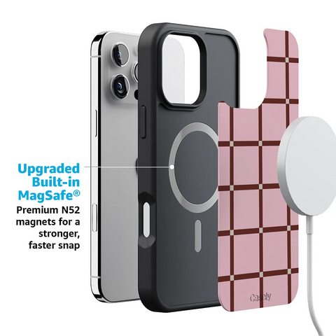 Uptown Gridlock | Pink Checkerboard Case