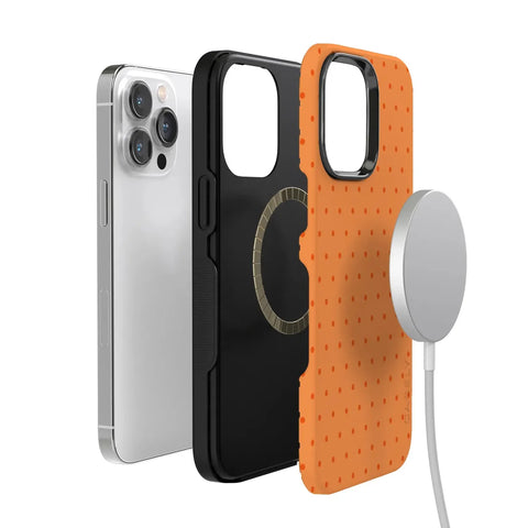 On the Dot | Orange Polka Dot Case