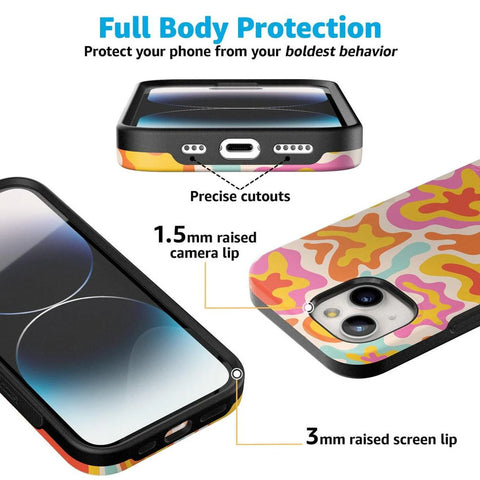 Tropical Color Splash | Abstract Retro Case