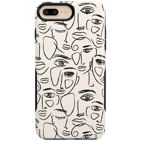 We're All Human | Minimal Face Art Case