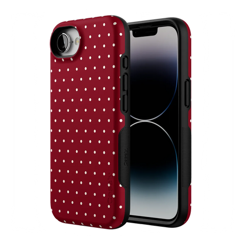 On the Dot | Maroon Polka Dot Case