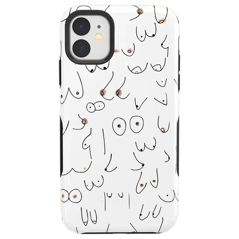 I'm With Her | Black & White Boobs Case