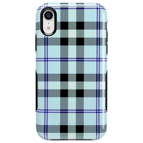 As if! | Light Blue Plaid Case