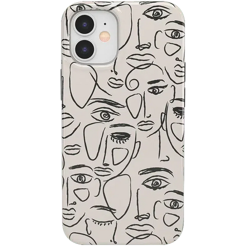 We're All Human | Minimal Face Art Case