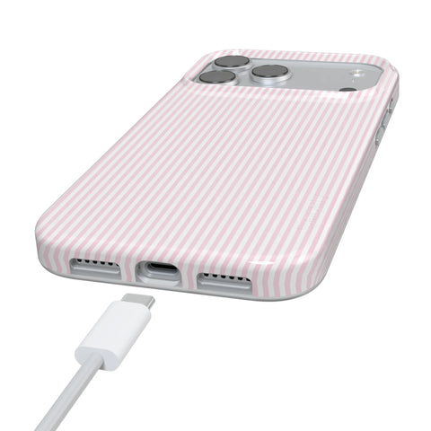 Stripes and the City | Light Pink Pinstripe Case
