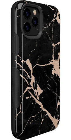 Hidden Gem | Rose Gold and Black Marble Case