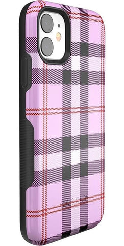 As if! | Light Purple Plaid Case