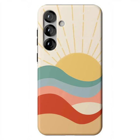 Here Comes the Sun | Colorblock Sunset Samsung Case
