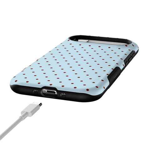 On the Dot | Blue Polka Dot Case