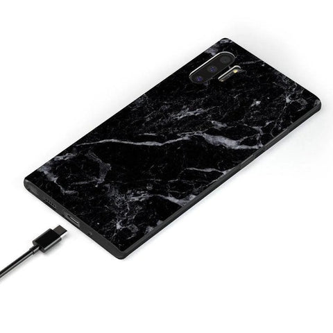 Black Pearl | Classic Black Marble Samsung Case