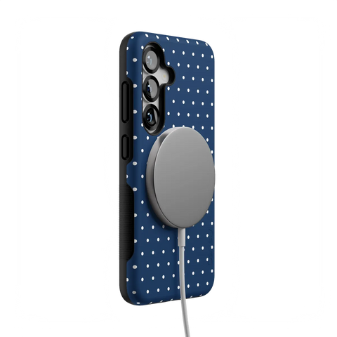 On the Dot | Navy Polka Dot Case