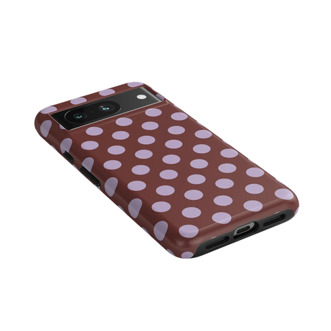 Spotted in SoHo | Burgundy Polka Dot Case