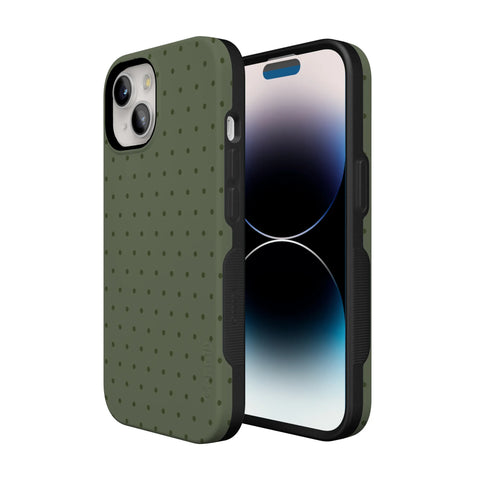 On the Dot | Olive Green Polka Dot Case