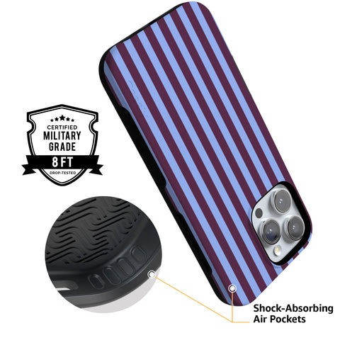 Perfect Stripes | Purple & Blue Stripes Case