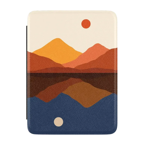 Opposites Attract | Day & Night Colorblock Mountains Kindle Case