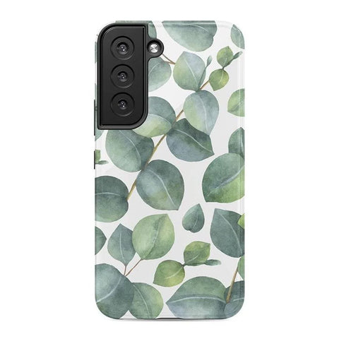 Leaf Me Alone | Green Floral Print Samsung Case