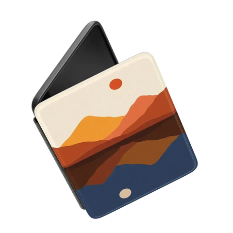 Opposites Attract | Day & Night Colorblock Mountains Kindle Case