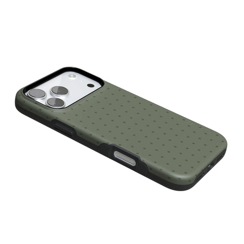 On the Dot | Olive Green Polka Dot Case