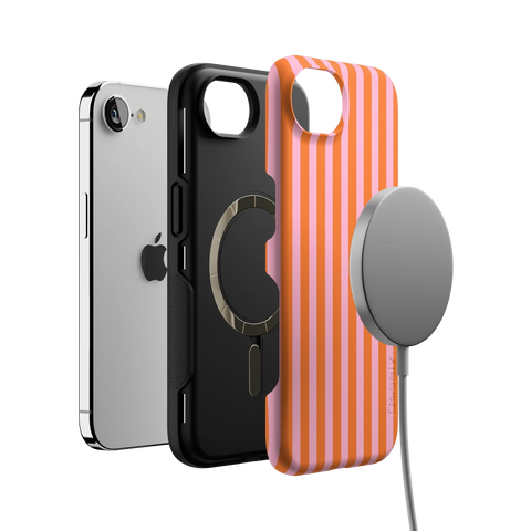 Perfect Stripes | Orange & Pink Stripes Case