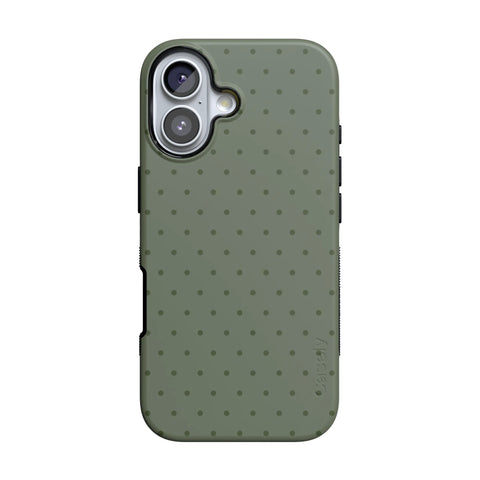 On the Dot | Olive Green Polka Dot Case