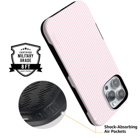 Stripes and the City | Light Pink Pinstripe Case