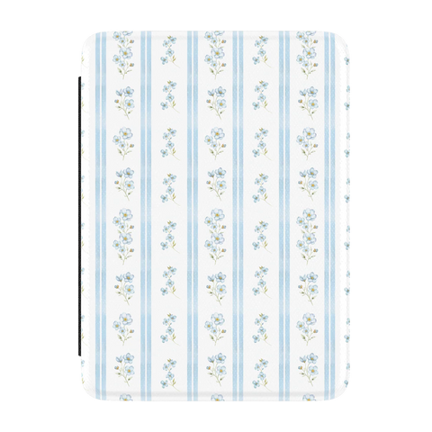 Cottage Stripe | Blue Floral Kindle Case