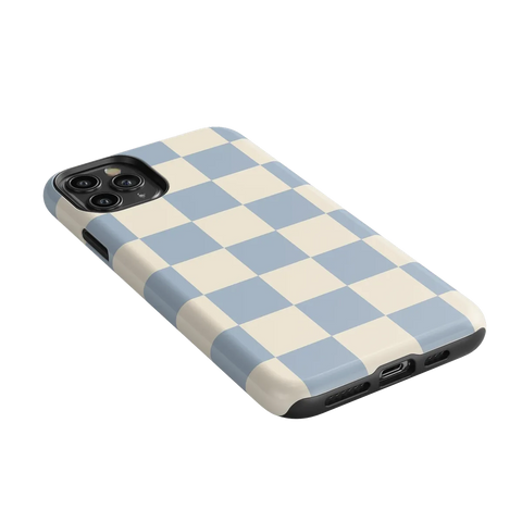 Fit Check | Light Blue Checkerboard Case