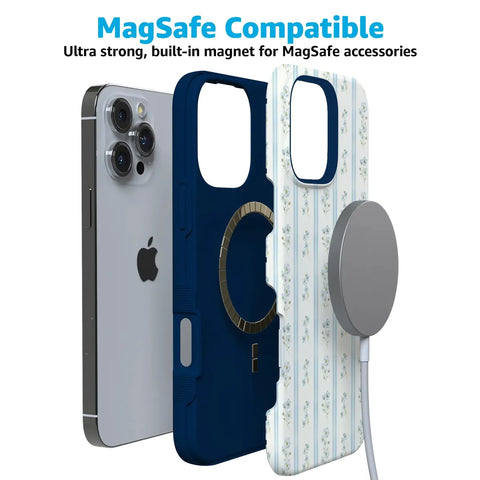 Cottage Stripe | Blue Floral Case
