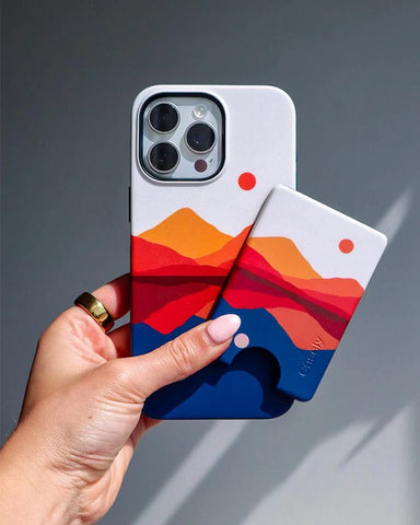 Opposites Attract | Day & Night Colorblock Mountains MagWallet