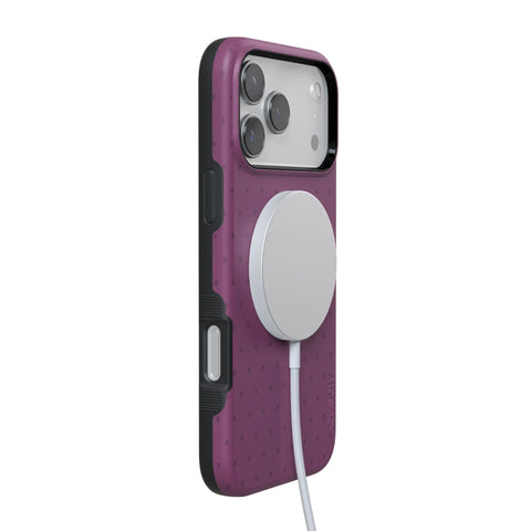 On the Dot | Plum Polka Dot Case