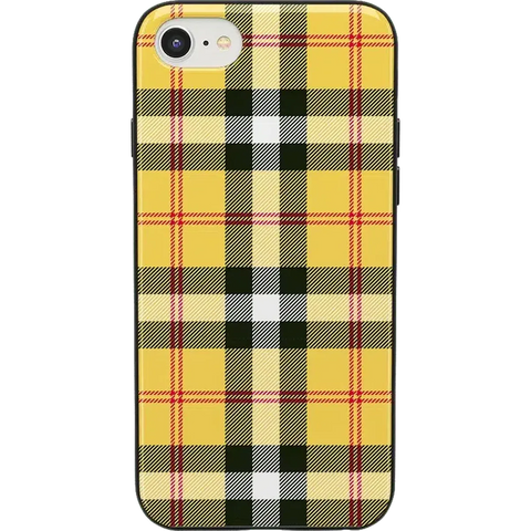 As if! | Yellow Plaid iPhone Case