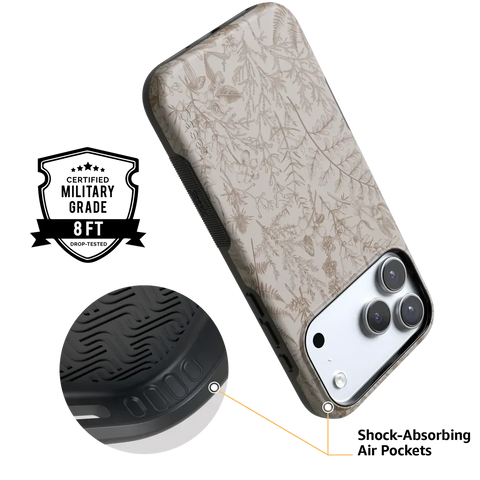 Beige Garden | Neutral Floral Case