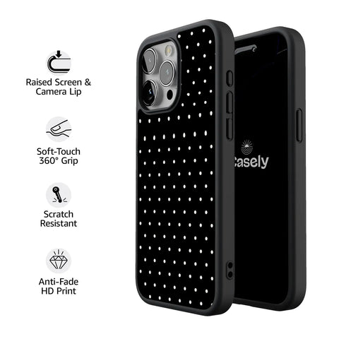 On the Dot | White Polka Dot Case